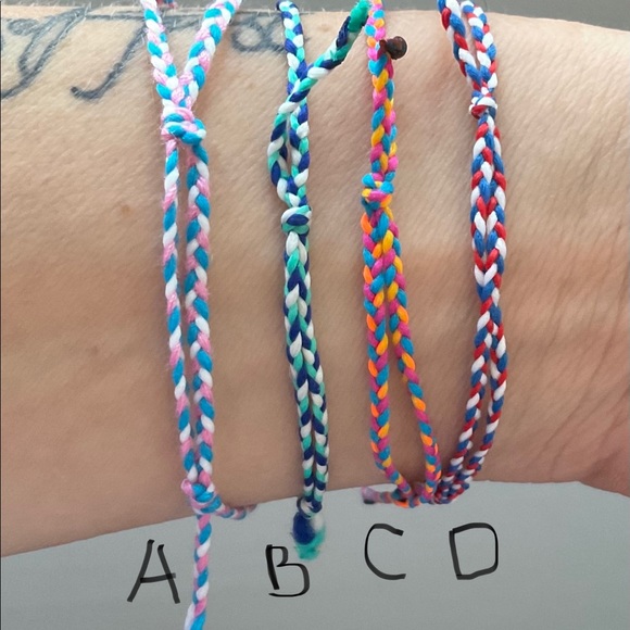 Friendship bracelet colorful braided string surfer - Picture 6 of 6